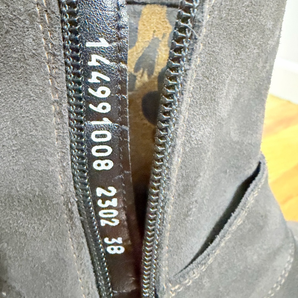 Fly London Riley Gray Suede Ankle Boots with Buckle - new - Picture 7 of 10